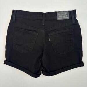 Levi’s Mid Length Shorts in Black Cotton Size 26